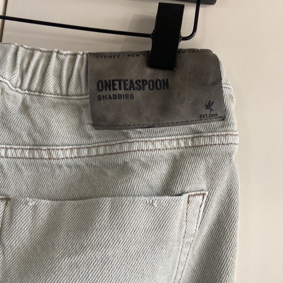 One Teaspoon Shabbies Faded Khaki Boyfriend Jeans - Picture 14 of 15